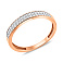 Золотое кольцо с фианитами (арт. 140439) – изображение 1