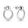 Серебряные серьги без камней (арт. 7518/7238) – изображение 1