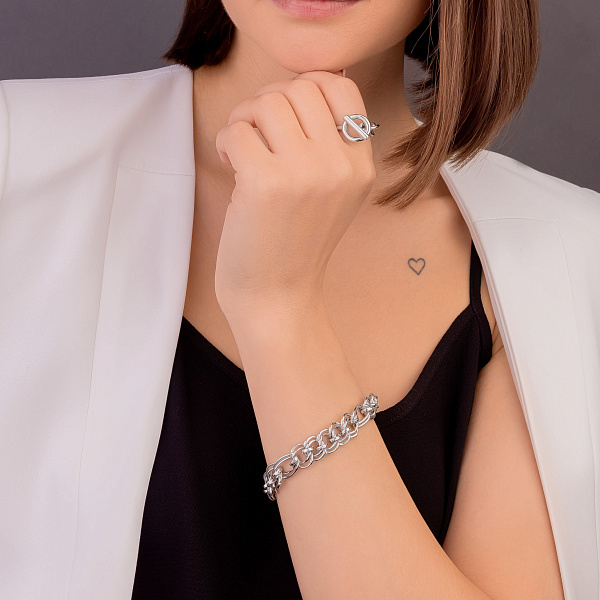 Серебряный браслет (арт. 7509/4417) – изображение 3
