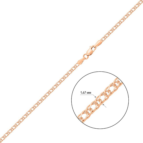 Золотий ланцюжок плетіння Подвійний Ромб (арт. 303101) – зображення 3