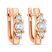 Фото Золоті сережки з фіанітами (арт. 117400)