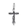 Серебряный нательный крестик "Распятие" (арт. 7904/3530-ч) – изображение 1