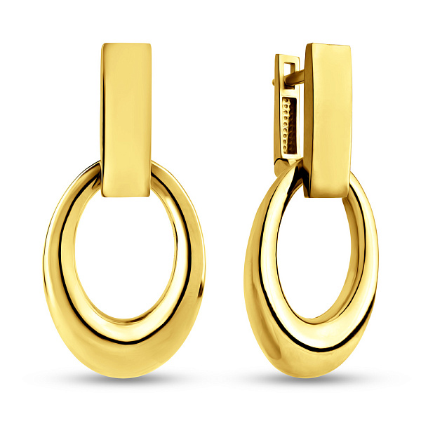 Серьги из желтого золота (арт. 1091375ж) – изображение 1