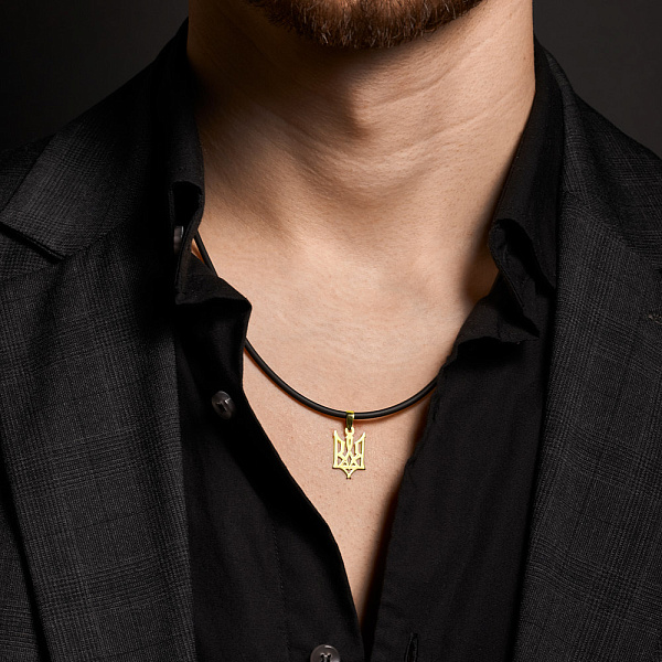 Подвес из желтого золота Герб Украины-Трезубец (арт. 440747ж) – изображение 3