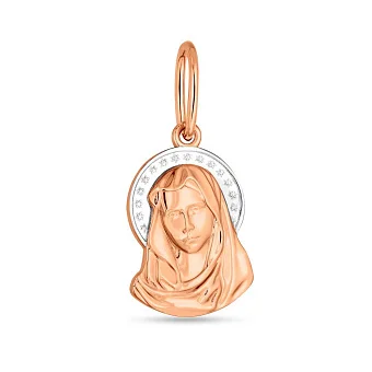 Ладанка з комбінованого золота (арт. 440787)