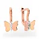 Дитячі золоті сережки «Метелики» з фіанітами (арт. 110490) – зображення 1