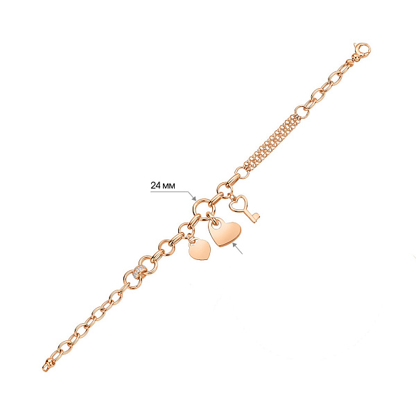 Браслет из красного золота (арт. 325390П3) – изображение 2