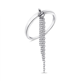 Срібна каблучка Trendy Style з підвіскою (арт. 7501/6529)