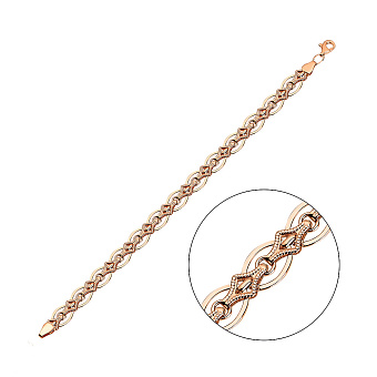 Фото Браслет золотой в красном цвете металла (арт. 323374)