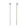 Золоті сережки-протяжки з фіанітами (арт. 110700) – зображення 1