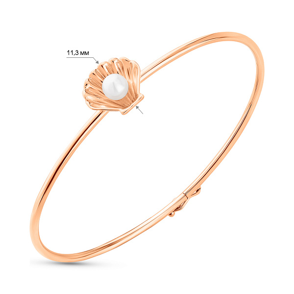 Золотой браслет с жемчугом (арт. 340092) – изображение 3