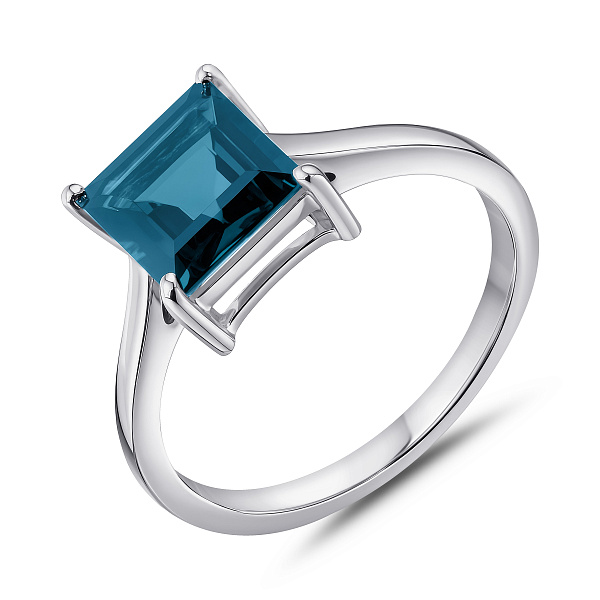 Серебряное кольцо с крупным топазом (арт. 7501/2178118Пл) – изображение 1