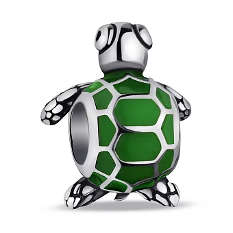 Серебряный шарм с эмалью (арт. 7903/4231ез)