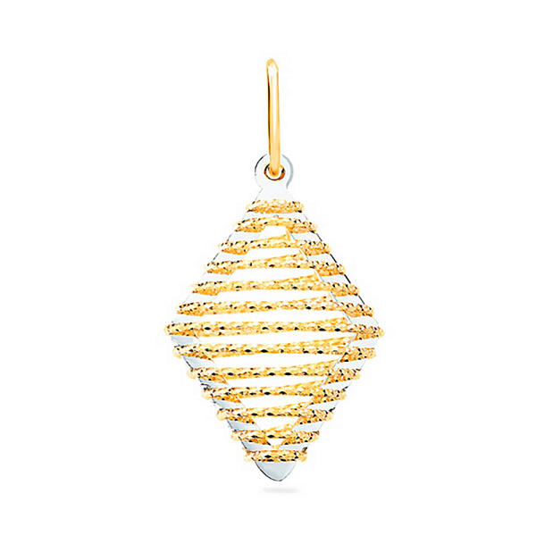 Золотая подвеска без камней (арт. 421468ж) – изображение 1