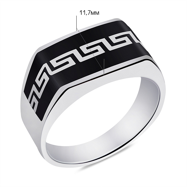 Печатка из серебра с орнаментом (арт. 7506/6691еч) – изображение 2