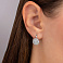 Серьги из белого золота с бриллиантами (арт. С011646130б) – изображение 2