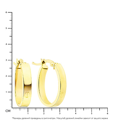 Золоті сережки кільця (арт. 105914/30ж)