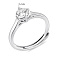 Серебряное кольцо с одним фианитом (арт. 7501/8094) – изображение 2