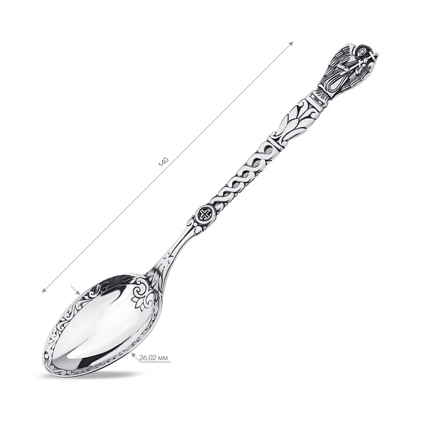 Дитяча ложка зі срібла «Янгол Охоронець» (арт. 7922/8100282) – зображення 2