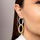 Серьги из желтого и белого золота Francelli (арт. е1091884бж) – изображение 3