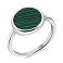Срібна каблучка з малахітом (арт. 7501/6792млх) – зображення 1