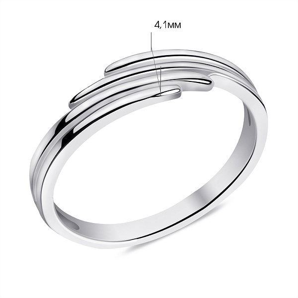 Серебряное кольцо без камней (арт. 7501/6873) – изображение 2