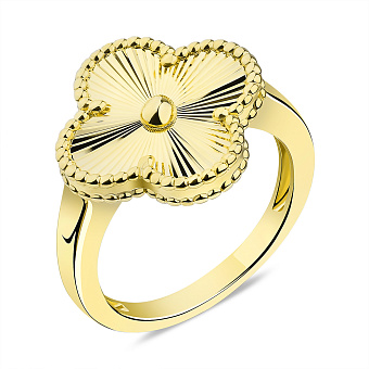 Серебряное кольцо с желтым родированием (арт. 7501/6537/15ж)