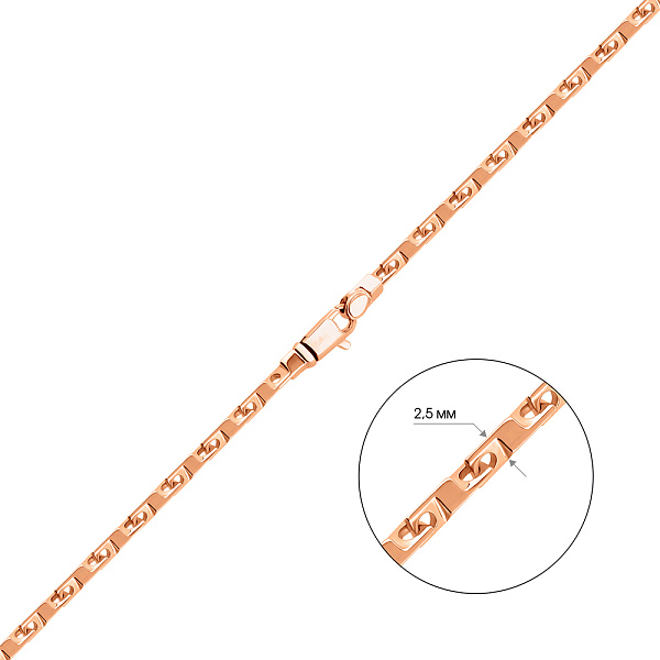 Золотая цепочка плетения Фантазийное (арт. цр400314Д) – изображение 6