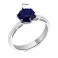Кольцо из серебра с сапфиром (арт. 7501/483Спскп) – изображение 2