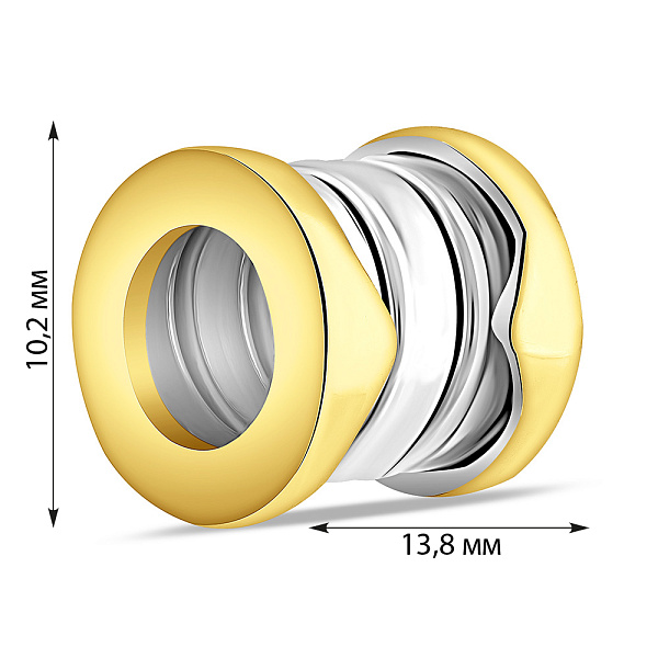 Золотий шарм без каміння (арт. 423163/4жб) – зображення 2