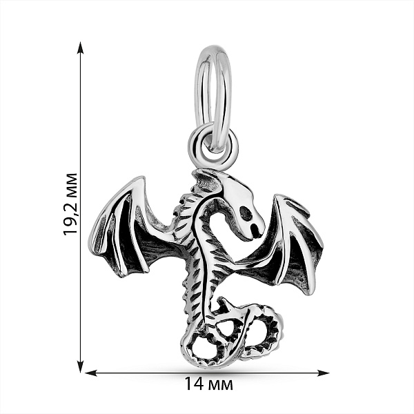 Серебряный подвес Дракон (арт. 7903/4338) – изображение 2