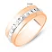 Кольцо из красного и белого золота (арт. 1401018) – изображение 5