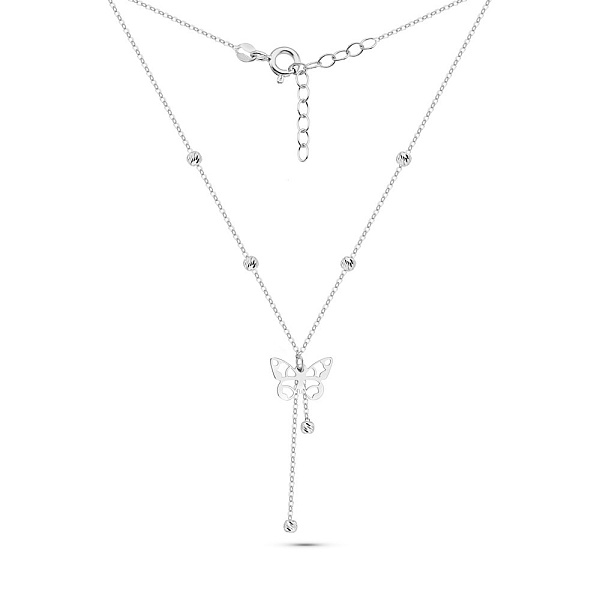 Кольє з білого золота (арт. 352799б) – зображення 2