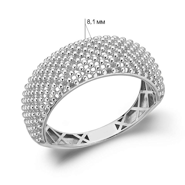 Золотое кольцо без камней (арт. 156727б) – изображение 2