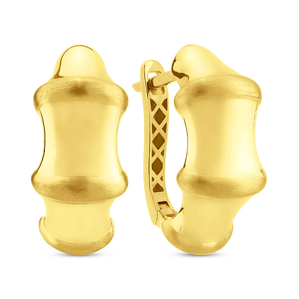 Серьги из желтого золота без камней  (арт. 1091779жм) – изображение 1