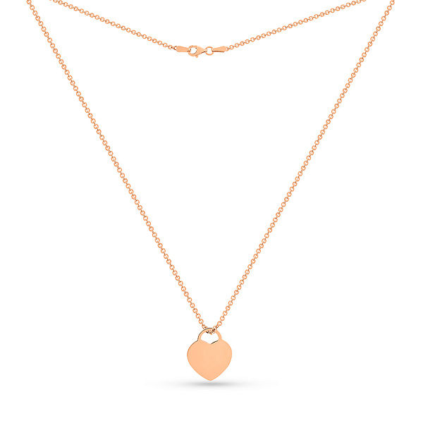 Колье Сердце из красного золота (арт. 351512) – изображение 2