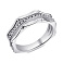 Серебряное кольцо с дорожкой из фианитов (арт. 7501/6819) – изображение 1