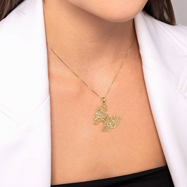 Кулон з жовтого золота Francelli (арт. 424906ж) – зображення 2