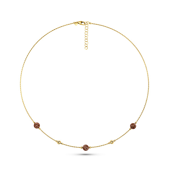 Золотое колье Francelli (арт. 352945жкр) – изображение 2