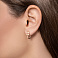 Золотые серьги Клевер (арт. 1091450/2) – изображение 2