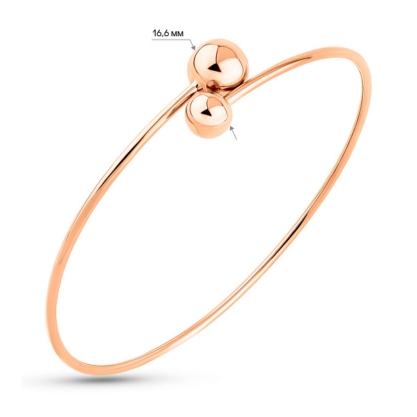 Браслет из красного золота (арт. 340076) – изображение 6