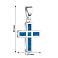 Срібний підвіс Хрестик з опалом (арт. 7503/4413Пос) – зображення 2
