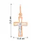 Золотой нательный крестик с распятием (арт. 518700) – изображение 2