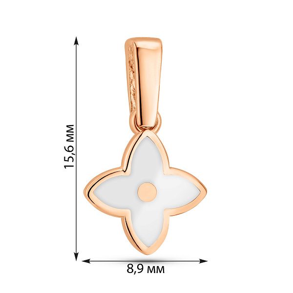 Золотий підвіс з емаллю (арт. 130967Деб) – зображення 2
