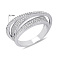 Серебряное тройное кольцо с фианитами (арт. 7501/8451) – изображение 2