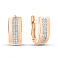 Золотые серьги с фианитами (арт. 111600) – изображение 1