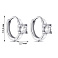 Серьги из серебра с фианитами (арт. 7502/3441/10) – изображение 2