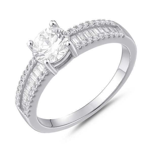 Серебряное кольцо с фианитами (арт. 7501/8239) – изображение 1