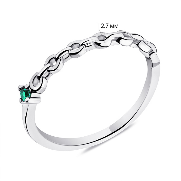 Серебряное кольцо с альпинитом (арт. 7501/6380аз) – изображение 2