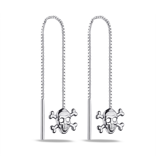 Серебряные серьги-протяжки (арт. 7502/9652) – изображение 1